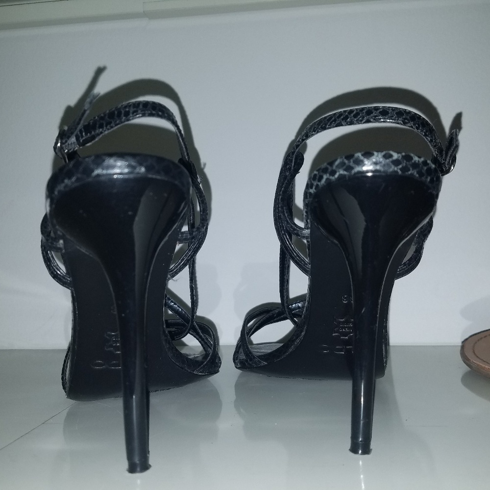 High heeled shoes